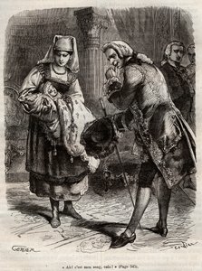 Narození Louise Auguste, vévodkyně z Augustenborgu (rytina) od Henry de Kock