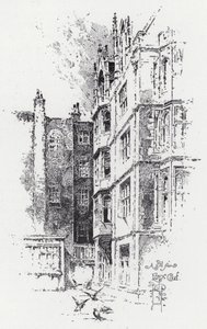 Kousek z Essex Court (rytina) od Herbert (after) Railton