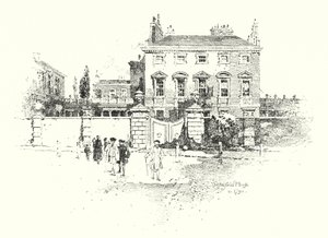 Chesterfield House, Londýn, v roce 1790 (litho) od Herbert (after) Railton