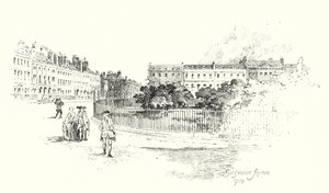 Grosvenor Square, Londýn od Herbert (after) Railton