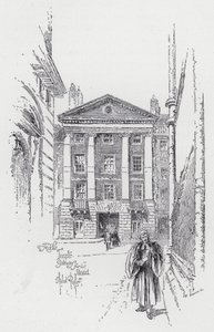 Middle Temple Gateway from the Strand (rytina) od Herbert (after) Railton