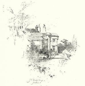 Dům paní Thraleové, Streatham (litho) od Herbert (after) Railton