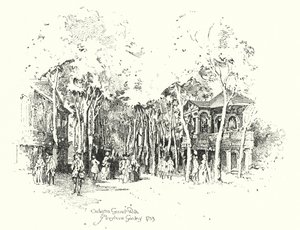 Orchestra Grand Walk, Marylebone Gardens od Herbert (after) Railton