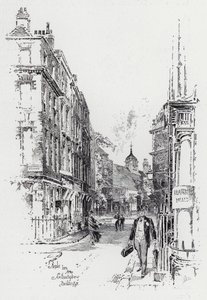 Staple Inn z Southampton Buildings (rytina) od Herbert (after) Railton