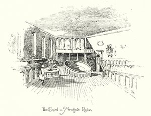 Kaple, věznice Newgate, Londýn (litho) od Herbert (after) Railton