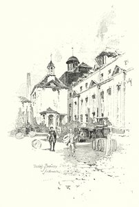 Thrale’s Brewery, Southwark, Londýn (litho) od Herbert (after) Railton