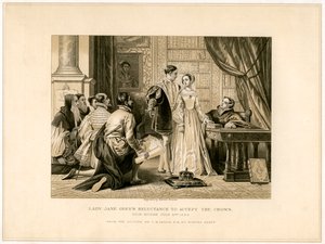 Lady Jane Grays Nechuť přijmout korunu, 19. století