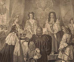 Koruna nabídnutá Williamovi a Mary, 1689, 1886
