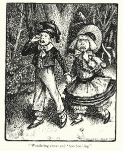 Ingoldsbyho legendy: Babes in the Wood (litografie) od Herbert Cole