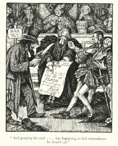 Ingoldsbyho legendy: Kupec benátský (litografie) od Herbert Cole