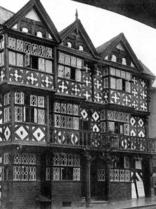 Feathers Hotel, Ludlow, Shropshire, Anglie, 1924-1926