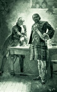 Princ Charles apeluje na Camerona z Lochiel, aby se připojil k jeho věci od Herbert James Draper
