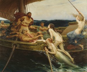 Odysseus a sirény od Herbert James Draper