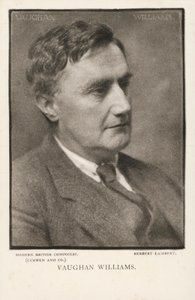 Ralph Vaughan Williams, hudební skladatel (černobílá fotografie) od Herbert Lambert