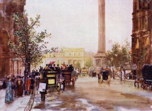 Northumberland Avenue (barevné lito) od Herbert Menzies (after) Marshall