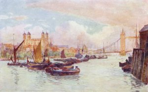 Věž a horní bazén (barevné lito) od Herbert Menzies (after) Marshall