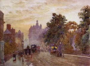 Západně od Hyde Park Corner (barevné lito) od Herbert Menzies (after) Marshall