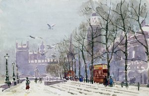 Zimní den, Westminster (wc) od Herbert Menzies Marshall