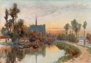 Večer na Sommě v Amiens od Herbert Menzies Marshall