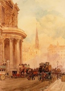 Hřbitov svatého Pavla (akvarel) od Herbert Menzies Marshall