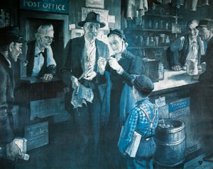 Poskytovatel brýlí v pozdních 1800s, reklama pro American Optical Company od Herbert Morton Stoops