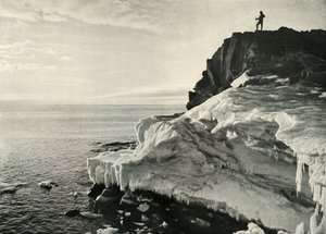 Cape Royds, Pohled na sever, c19101913, 1913 od Herbert Ponting