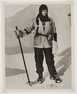 Kapitán Scott (1868-1912) během expedice Terra Nova (1910-1913) na jižní pól (bromový tisk) od Herbert Ponting