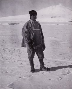 Kapitán Scott před svým posledním pochodem na jih (černobílá fotografie) od Herbert Ponting