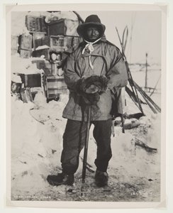 Poddůstojník Evans během expedice Terra Nova (1910-1913) na jižní pól (bromový tisk) od Herbert Ponting