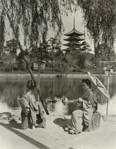 Pagoda Nara, 1910. od Herbert Ponting