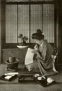 Psaní dopisu, 1910. od Herbert Ponting