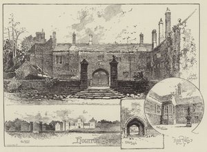 Hoghton Tower v Lancashire od Herbert Railton