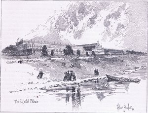 Křišťálový palác v Hyde Parku v Londýně, 1851 našeho letopočtu od Herbert Railton