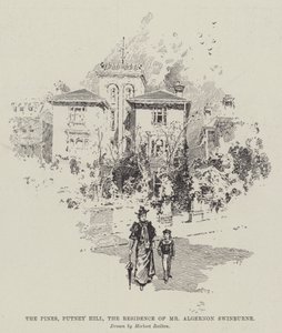 The Pines, Putney Hill, sídlo pana Algernona Swinburna od Herbert Railton