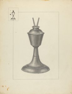 Camphenová lampa od Herman Bader