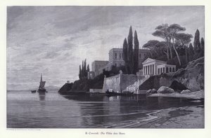 The Villa of Nero (rytina) od Herman David Salomon Corrodi