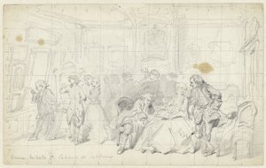 Ocenění umění ve starém holandském domě Cabinet de tableaux (název na objektu) od Herman Frederik Carel ten Kate