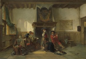 Vojáci ve strážnici od Herman Frederik Carel ten Kate
