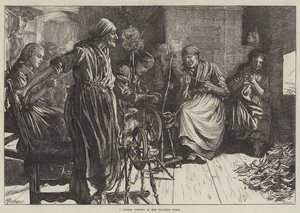 Zimní večer v bavorském Tyrolsku od Herman Gustave Herkomer