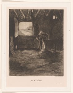 Žena ve stodole The Widow (název na objektu) od Herman Johannes van der Weele