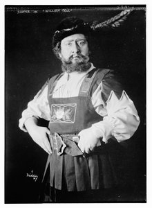Giuseppe Danise ve filmu „William Tell“ (černobílá fotografie) od Herman Mishkin
