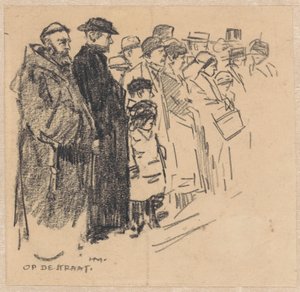 Řada diváků (v průvodu?) od Herman Moerkerk