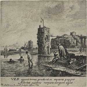 Spring od Herman Saftleven
