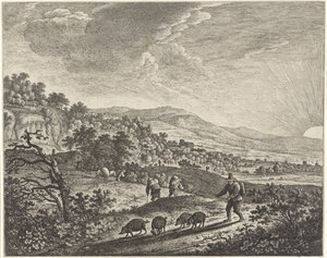 pastevec vepřů od Herman Saftleven