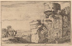 Ruiny na Palatine Hill od Herman van Swanevelt