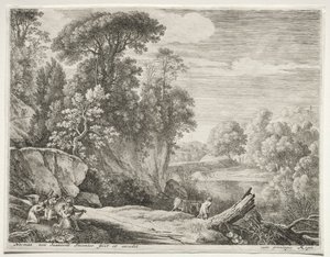 Osel vedl k řece, c. 1652-1654.