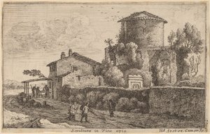 Hrobka na Via Appia od Herman van Swanevelt