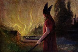 Jak plameny stoupají, Odin odchází, 1909