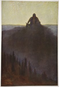 Wotan čeká ve Valhalle na konec se zlomeným kopím, 1906