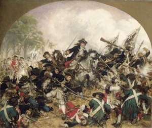 Starý Dessauer v bitvě u Turína, 1883 od Hermann Joseph Wilhelm Knackfuss